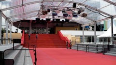 The red carpet (sadly not in place for us)