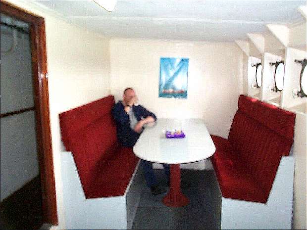 Roy has a cuppa
