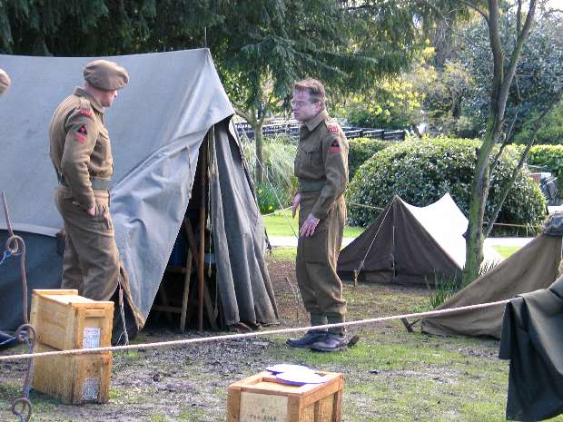 Tents in thg mud