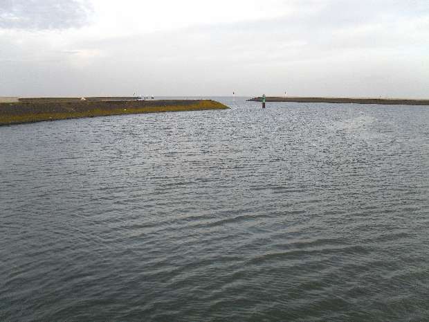 Entrance to harbour