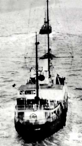 MV Caroline bound for the Irish Sea