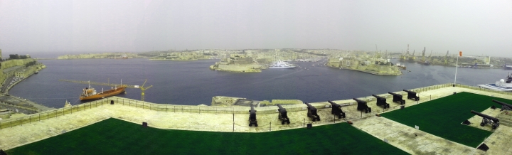 Overview of Grand Harbour, Valletta