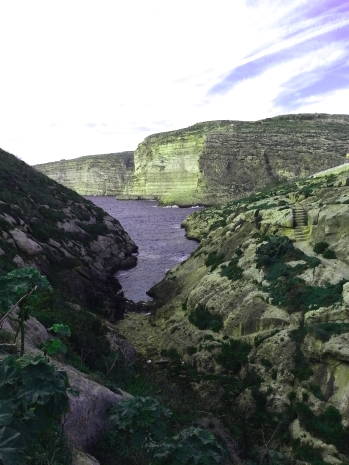 Xlendi cliffs
