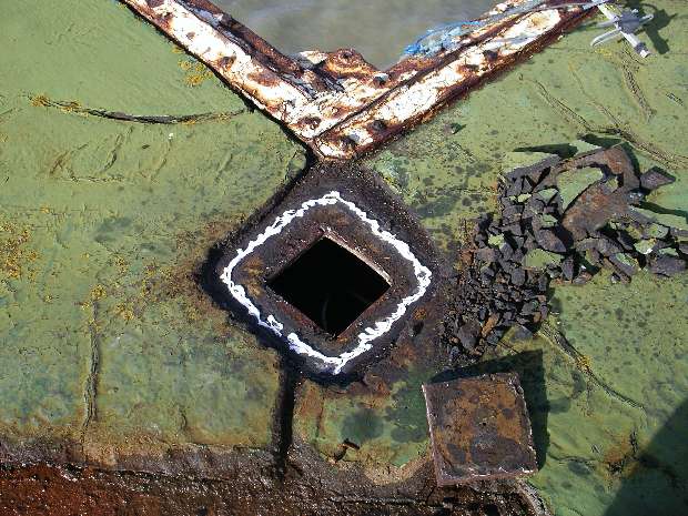 Hole made