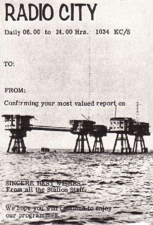 Radio City QSL Card Radio City QSL Card