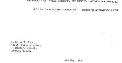 Society of British Advertisers letter Society of British Advertisers letter